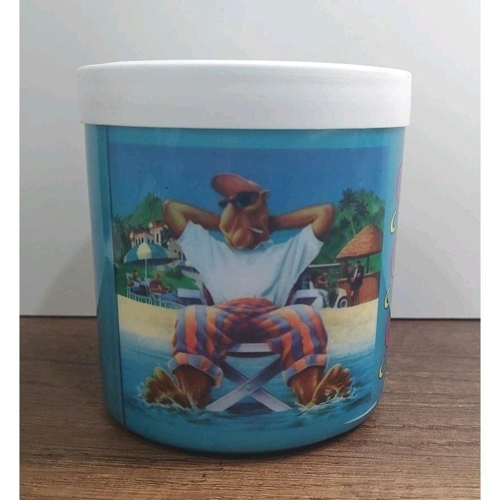 Vintage Camel Club Beer Coozy 1991 Smoking Joe Camel Made In Canada A13